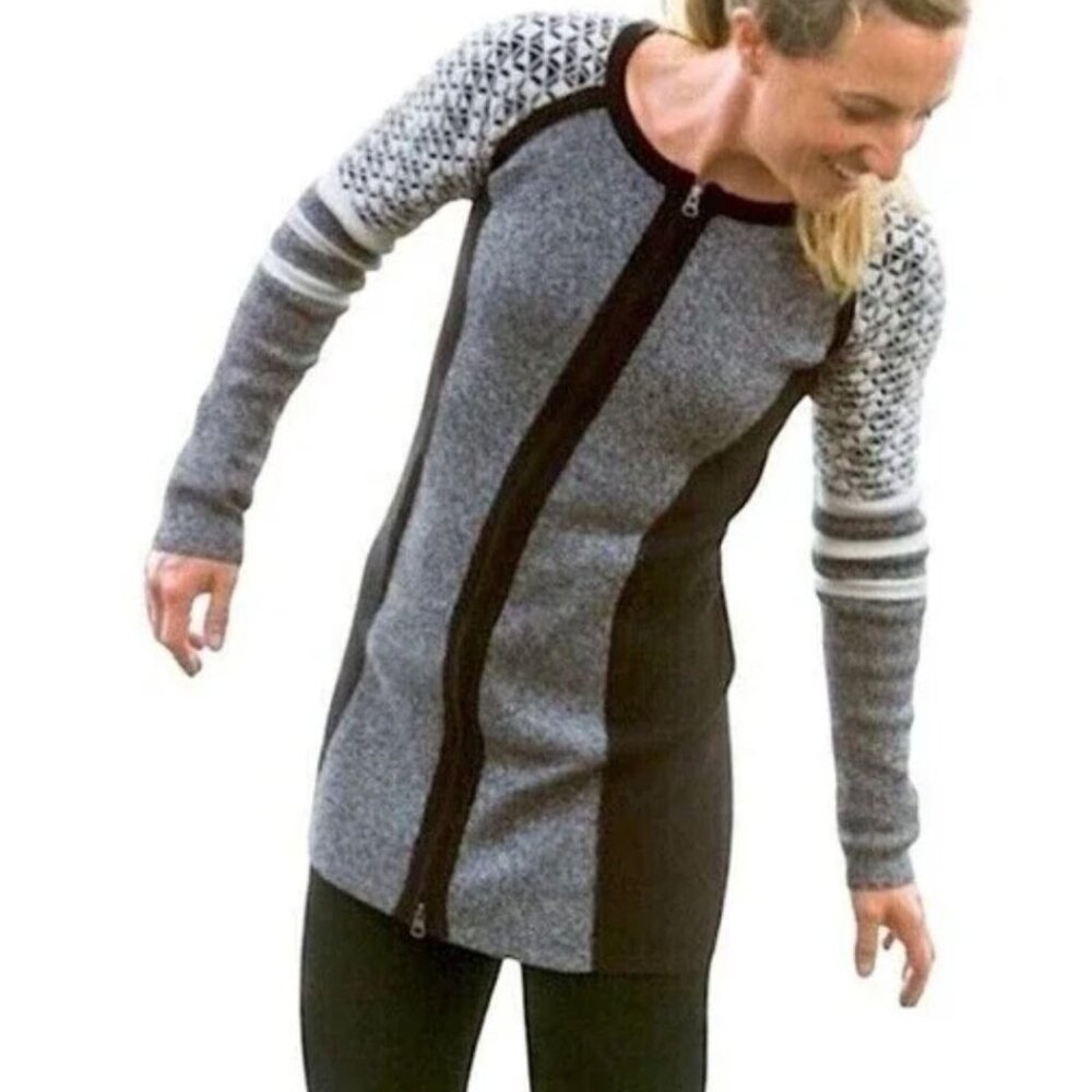 Title Nine Wool Blend Assassin Full Zip Tunic Cardigan Size XS